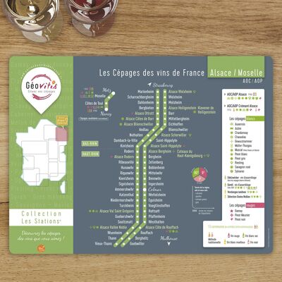 Alsace / Moselle Grape Varieties Placemat