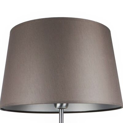 Lampshade fabric dark gray / inside silver 33/27/20 cm
