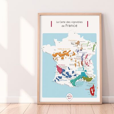 Póster vino francés 50x70 - Espumoso