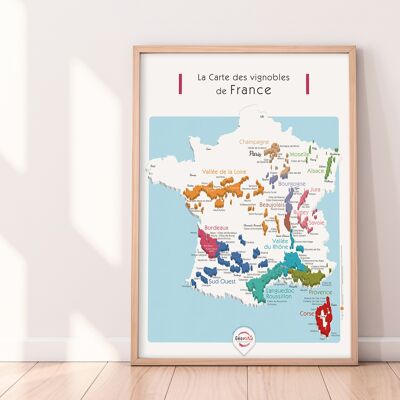 Manifesto del vino francese 50x70 - Spumante