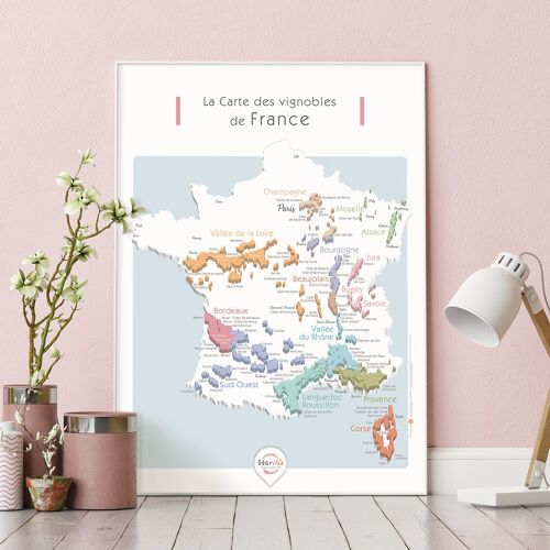 Affiche vins France 50x70 - Apaisante