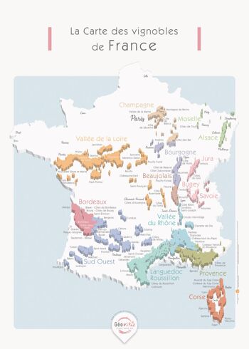 Affiche vins France 50x70 - Apaisante 2