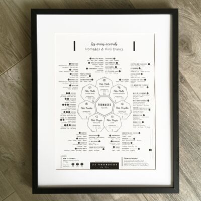 Cheese & White Wine Pairings 30x40 - Seductive