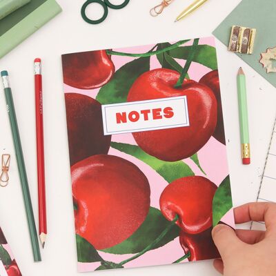Cherry Bullet Grid Notebook | Dot Grid Pad | Eco Bullet Journal
