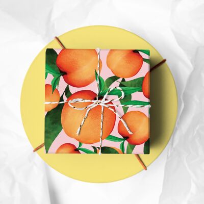 Peach Gift Wrap Sheet | Wrapping Paper | Craft Paper
