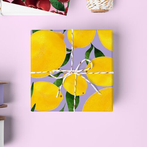 Lemon Gift Wrap Sheet | Wrapping Paper | Craft Paper