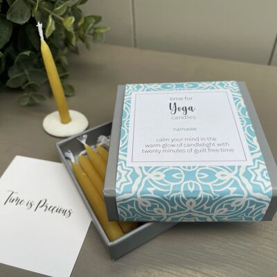 time for Yoga candles (wrap)
