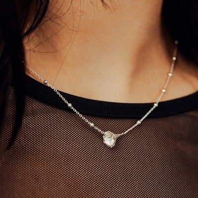 Drifting Tubifer Necklace - Sterling Silver