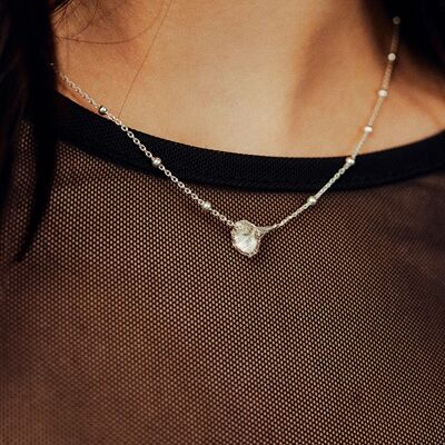 Drifting Tubifer Necklace - Sterling Silver