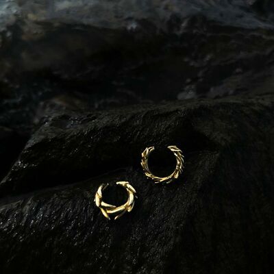 Floating Physalia Ring - Brass (gold-plated)