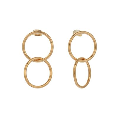 Boucles d'oreilles double halo