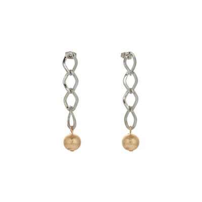 Onda Rhodium Earrings