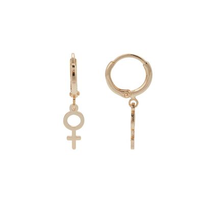 Pendientes Mini Croce Oro