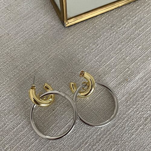 Raffia Hoops Earrings