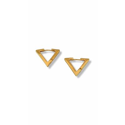 Gold Triangle Earring