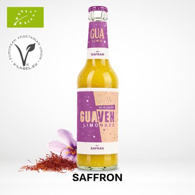 Organic guava lemonade with saffron- 330ml [organic/vegan]