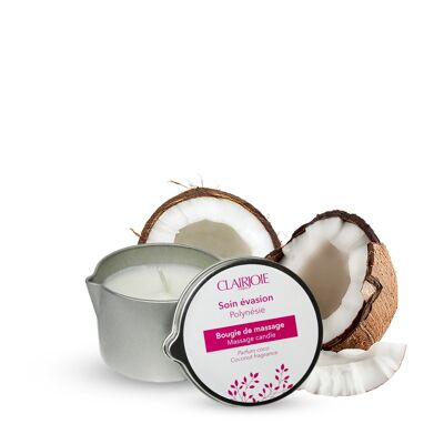 Candela da massaggio al cocco biologico 95ml