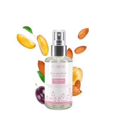 Young mother body oil 100ml fragrance free