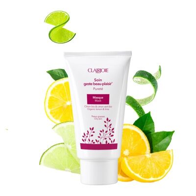 Masque pureté citron-citron vert bio 75ml