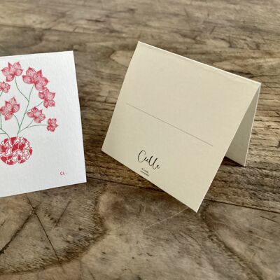 Set of 8 square place cards