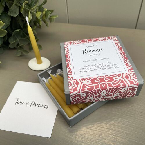 time for Romance candles (wrap)