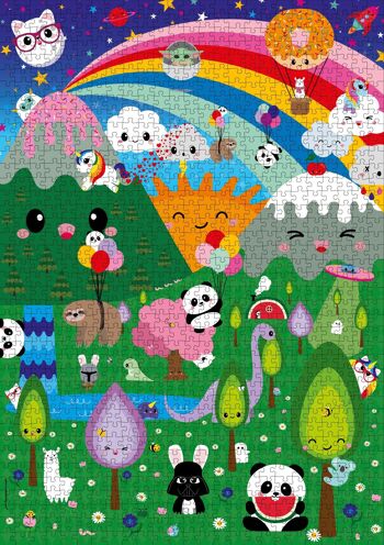 Puzzle Kawaii Paysage – puzzle 1000 pièces 7