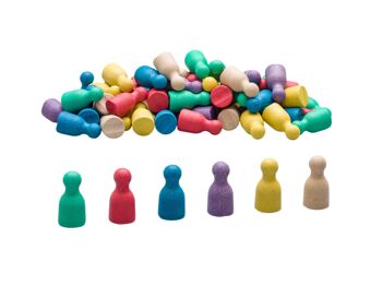 Ensemble de 60 figurines en 6 couleurs 1
