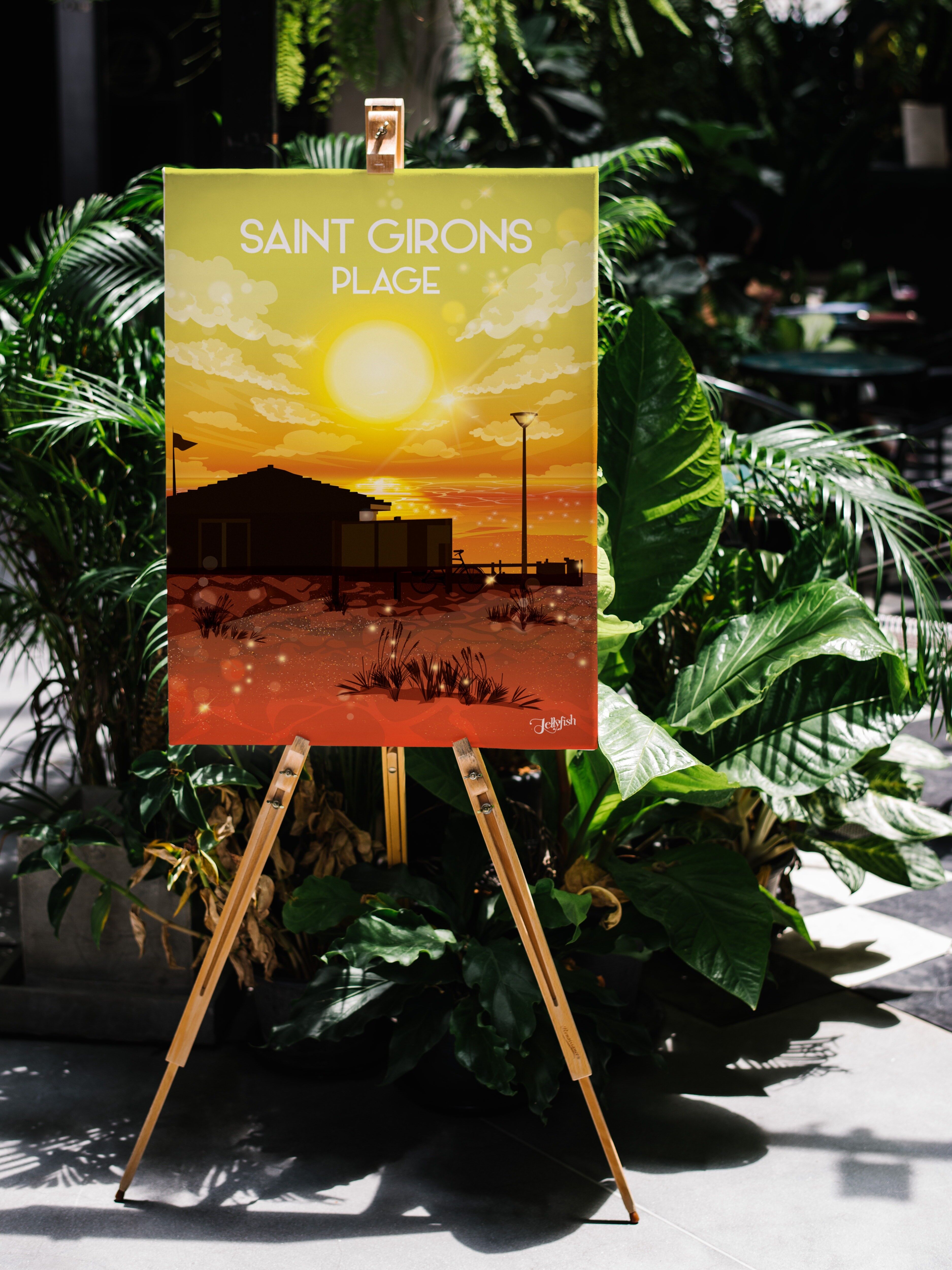 VIELLE SAINT GIRONS city poster 50x70 cm