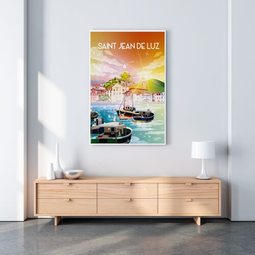 AFFICHE SAINT JEAN DE LUZ 50x70