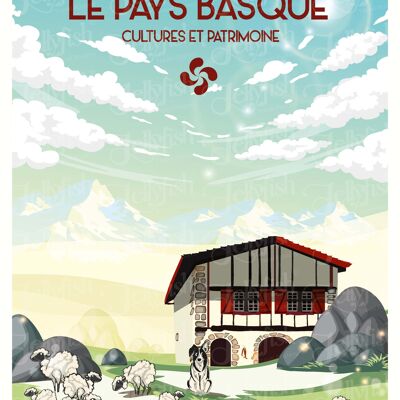 POSTER THE BASQUE COUNTRY 40x30