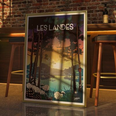 AFFICHE LES LANDES 50x70