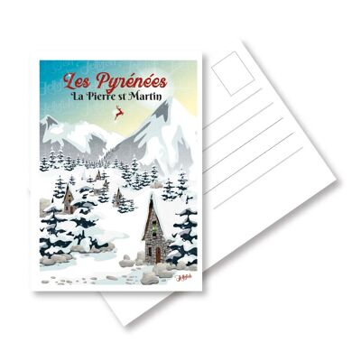 POSTCARD THE PYRENEES "La Pierre Saint Martin"