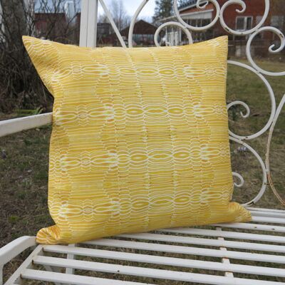 Throw pillow cover, linen, Birchbark yellow