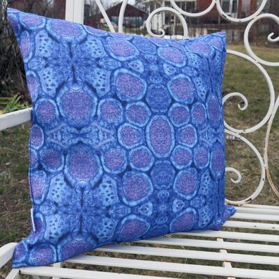 Throw pillow cover, linen, Nasturtium seed purple