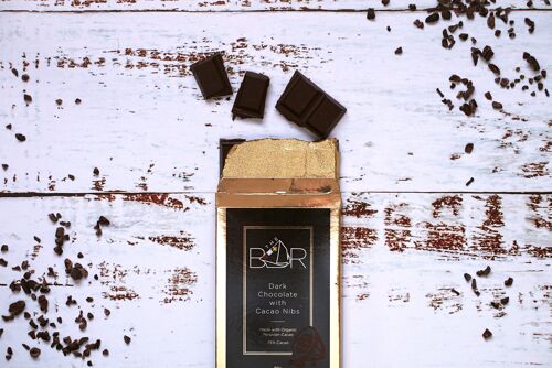 Dark Chocolate with Nibs x 12 bars