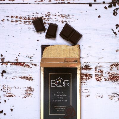 Dark Chocolate with Nibs x 12 bars