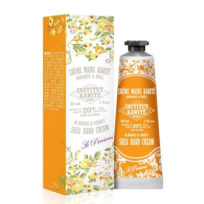 Crema de Manos de Karité 30 mL Almendra y Miel - Con estuche