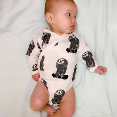 Skating Sloth Wrap Bodysuit