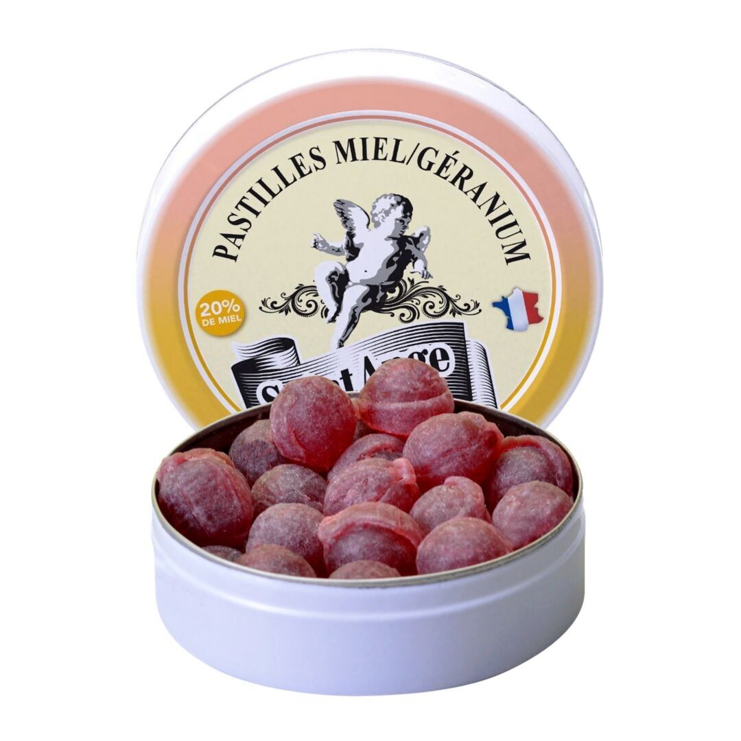 Santo Ángel | Dulces Artesanales | Sabor Miel Geranio | Caja 50g