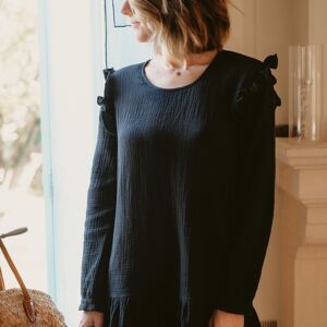 ROBE CONSTANCE Noir - La parfaite petite robe noir d’allaitement