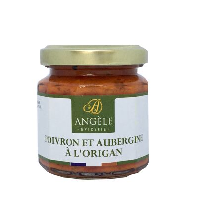 Organic red pepper and eggplant with oregano 100g