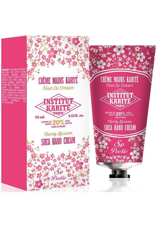 Crème Mains Karité Fleur de Cerisier 75 mL