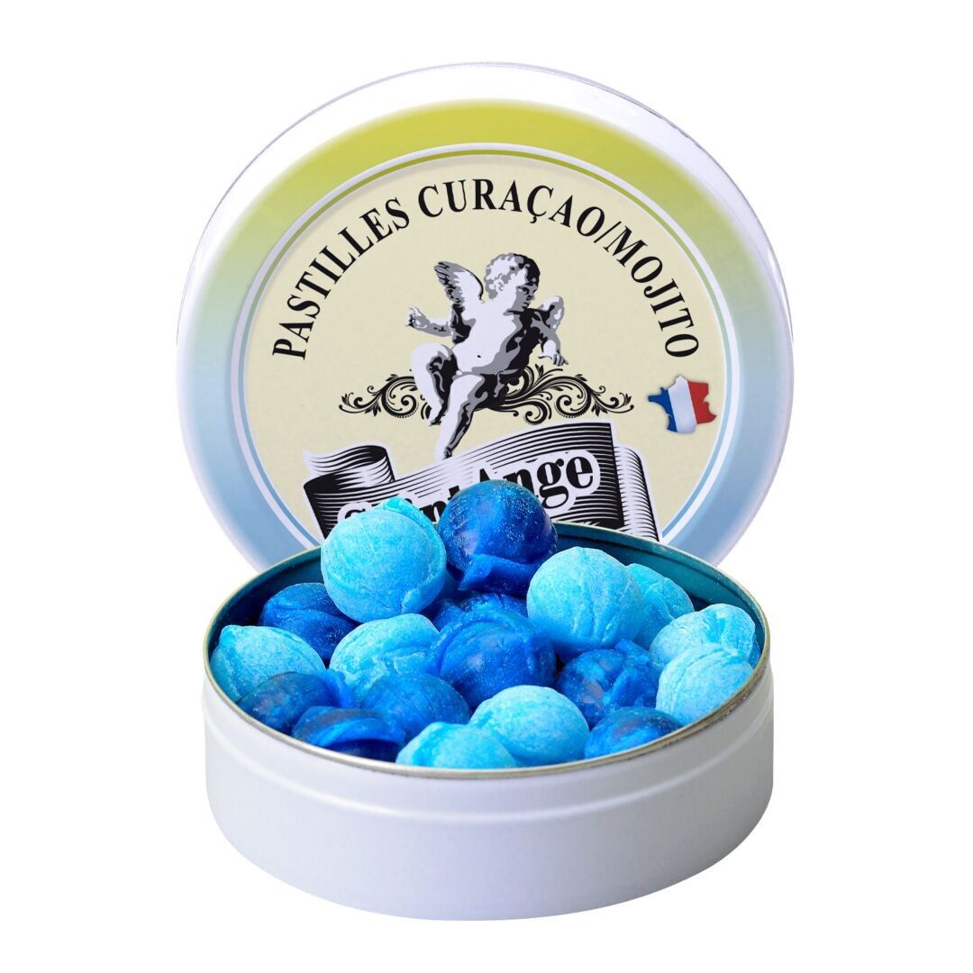 Santo Ángel | Dulces Artesanales | Sabor Cóctel Mojito Curazao | Caja 50g