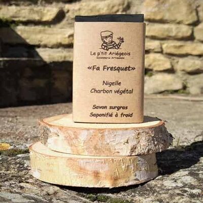 Fa fresquet - Nigella/Vegetable charcoal superfatted soap - Detox