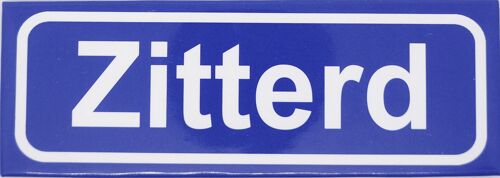 Fridge Magnet Town sign Zitterd