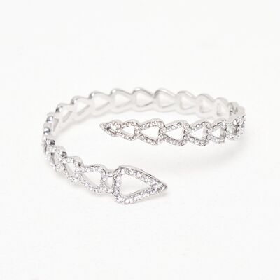 Double Flow Crystal Bangle