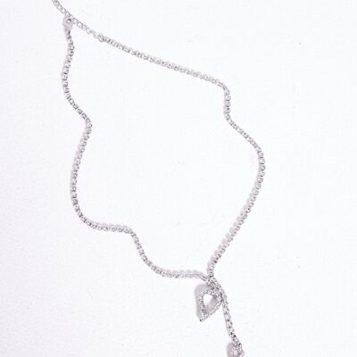 Double Flow Crystal Necklace