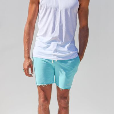 BASLIQ MEMBERS CLUB LOGO SHORTS BLUE