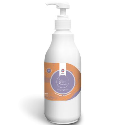 Shampoo/Duschpflanzlicher Orangen- und Patschuli-Duft