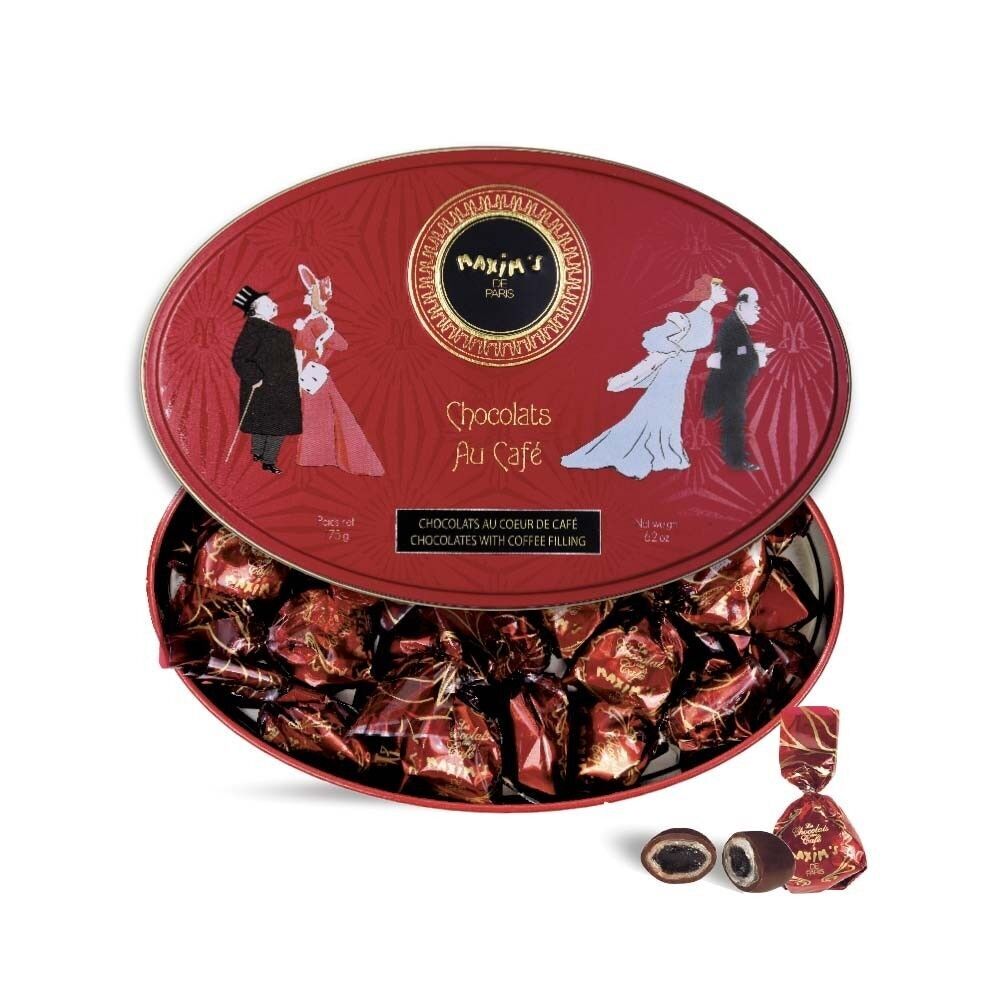 Scatola di cioccolatini con cuore al caffè - 175 g